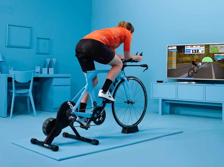 Bicycle trainer online workouts